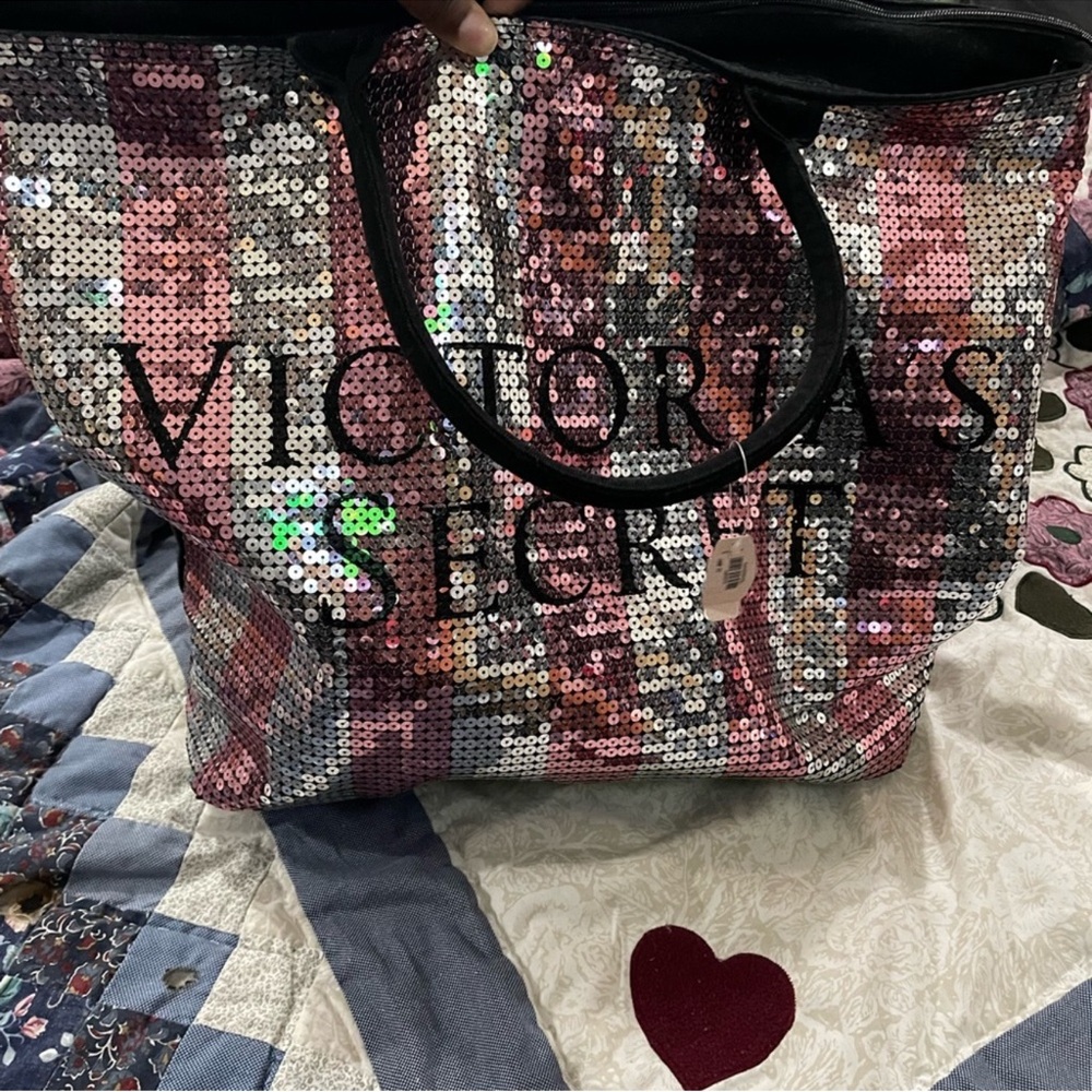 Victoria's Secret Multicolor Sequin Tote